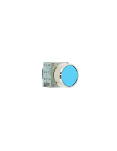 Siemens 3sb35000aa51 blue metal flat push button